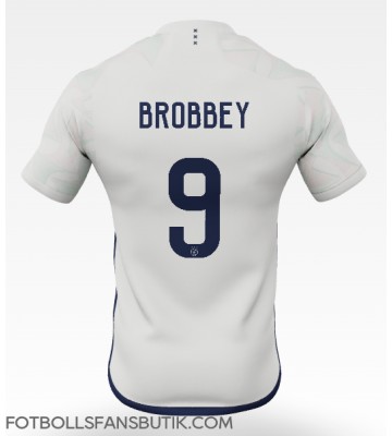 Ajax Brian Brobbey #9 Replika Bortatröja 2023-24 Kortärmad